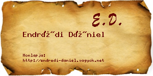 Endrédi Dániel névjegykártya